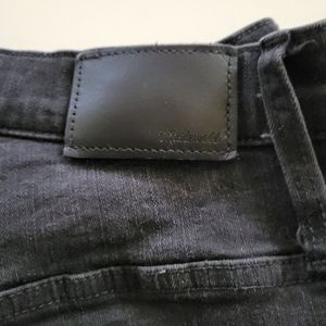 Madewell roadtripper black high rise jeans 33"